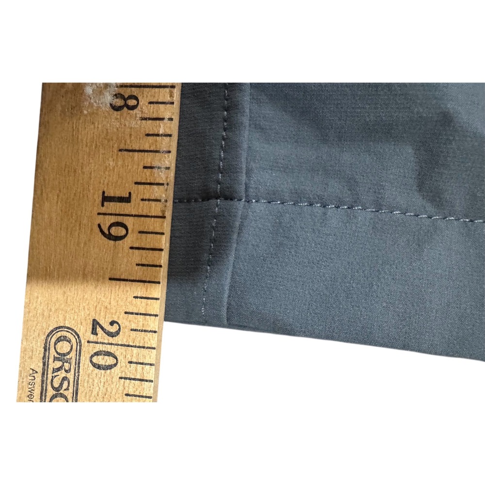 American Eagle Men Street Grey Chino Golf Shorts Size 42 Zip Pockets Flat Front - Picture 3 of 14